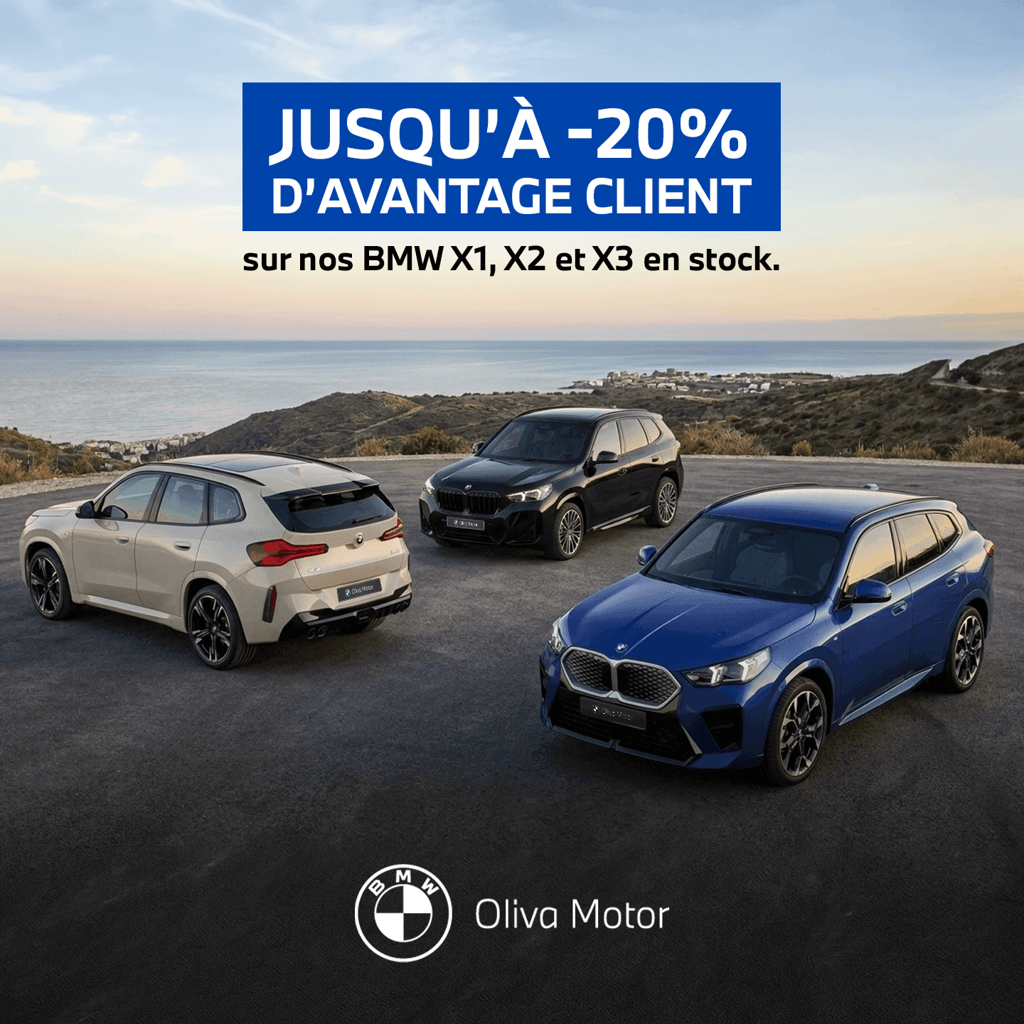 BMW X1, X2 et X3 neuves en stock à Perpignan : jusqu'à -20% d'avantage client